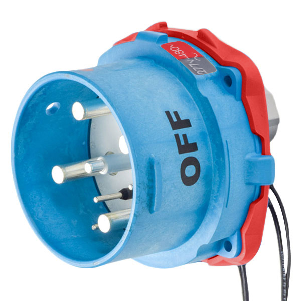 63-98047-264 - DSN150 INLET POLY BLUE SIZE 5 TYPE 4X IP 69 3P+N+G 150A 277/480 VAC 60 Hz +4 AUX